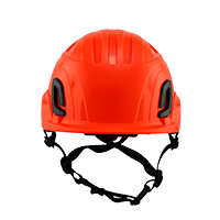 Type II + Vented Hi-Viz Orange Safety Helmet (T2VHO - Front)