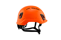 Type II + Vented Hi-Viz Orange Safety Helmet (T2VHO - Right Side)