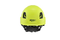 Type II + Vented Hi-Viz Yellow Safety Helmet with Mips Technology (T2VHYM - Pro-Back)