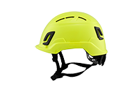 Type II + Vented Hi-Viz Yellow Safety Helmet (T2VHY - Left Side)