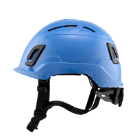 Type II + Vented Kentucky Blue Safety Helmet with Mips Technology (T2VKBM - Left)