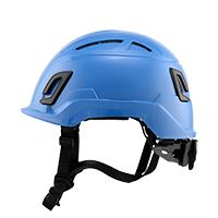Type II + Vented Kentucky Blue Safety Helmet (T2VKB - Left)