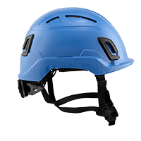 Type II + Vented Kentucky Blue Safety Helmet (T2VKB - Right)