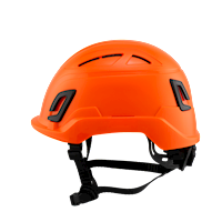Type II + Vented Orange Safety Helmet with Mips Technology (T2VORM - Left)