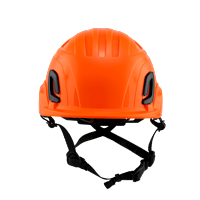 Type II + Vented Orange Safety Helmet (T2VOR - Front)