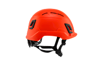 Type II + Vented Orange Safety Helmet (T2VOR - Right Side)