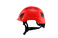 Type II + Vented Red Safety Helmet with Mips Technology (T2VRDM - Side)