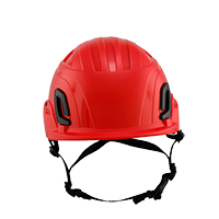Type II + Vented Red Safety Helmet (T2VRD - Front)