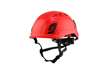 Type II + Vented Red Safety Helmet (T2VRD - Pro-Three Quarter)