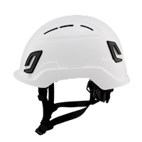 Type II + Vented White Safety Helmet with Mips Technology (T2VWHM - Left)