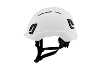 Type II + Vented White Safety Helmet with Mips Technology (T2VWHM - Left Side)
