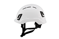 Type II + Vented White Safety Helmet (T2VWH - Left Side)