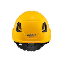 Type II + Vented Yellow Safety Helmet with Mips Technology (T2VYLM - Back)