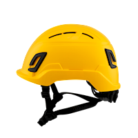 Type II + Vented Yellow Safety Helmet with Mips Technology (T2VYLM - Left)
