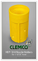 Clemco NHP-2 Nylon Nozzle Holder For Sandblasting – 50mm Contractor Thread, Yellow
