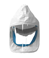 Bullard Resp SAR/PAPR 20LF Loose Fitting Facepiece Tychem QC Traditional Medium (20LFM - Front)