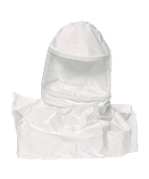 Bullard Resp SAR/PAPR CC20 Hood Tychem SL Acetate 0.020" Double Bib No Suspension Clamp (20SICN - Front)
