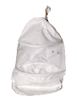 Bullard Resp SAR/PAPR CC20 Hood Tychem QC Acetate 0.020" Single Bib No Suspension Clamp (20TJN - Front)