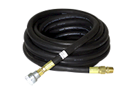 Bullard Resp SAR Air Supply Hose V10 3/8" ID Starter Schrader 25' Black (46913 - Front)