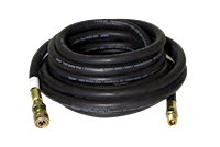 Bullard Resp SAR Air Supply Hose V10 3/8" ID Starter Snap-Tite 25' Black (46915 - Front)