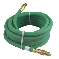 Bullard Resp SAR Air Supply Hose V10 3/8" ID Extension 25' Green (54510 - Pro - Front)