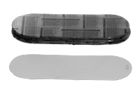 Bullard Resp SAR Blast - Type CE 77/88VX Tritan Inner Lens 0.040" Thick Clear Oval 8 Packs of 25 (B771B - Front)