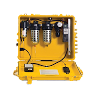 Bullard Resp SAR Air Filter CAB 100 CFM Box 5 PPM Manifold 8 Outlet Ind Interchange Outlet (CAB100HA5 - Front)