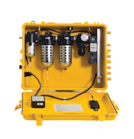 Bullard Resp SAR Air Filter CAB 100 CFM Box 10 PPM Manifold 8 Outlet Ind Interchange Outlet (CAB100HA - Front)