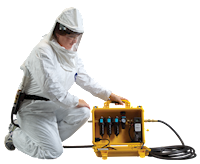 Bullard Resp SAR Air Filter CAB 15 CFM Box 10 PPM 1 Outlet Ind Interchange Outlet Tychem Hood System (CAB15HASYS - Front) Bullard Resp SAR Air Filter CAB 15 CFM Box 10 PPM 1 Outlet Ind Interchange Outlet Tychem Hood System (CAB15HASYS - Front)