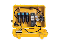 Bullard Resp SAR Air Filter CAB 30 CFM Box 5 PPM Ind Regs 2 Outlet Ind Interchange Outlet (CAB30IRHA5 - Front)