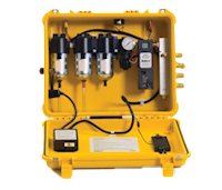 Bullard Resp SAR Air Filter CAB 50 CFM Box 5 PPM Manifold 4 Outlet Ind Interchange Outlet (CAB50HA5 - Front)