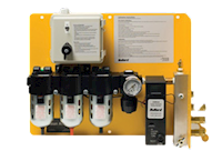 Bullard Resp SAR Air Filter CAB 50 CFM Panel 5 PPM Manifold 4 Outlet Ind Interchange Outlet (CAB50PMHA5 - Front)