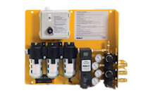 Bullard Resp SAR Air Filter CAB 50 CFM Panel 5 PPM Ind Regs 4 Outlet Ind Interchange Outlet (CAB50PMIRHA5 - Front)