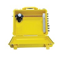 Bullard Resp SAR Air Filter RAM Box Manifold 8 Outlet Ind Interchange Stainless Outlet (RAM8SS - Front)