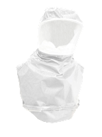 Bullard Resp SAR/PAPR RT Hood Tychem SL Acetate 0.020" Double Bib Inflatable Neck Cuff Clamp (RT2 - Front)