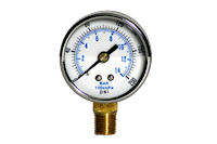 Bullard Resp Free-Air Pump Pressure Gauge 0-200 PSI (S09853 - Front) Bullard Resp Free-Air Pump Pressure Gauge 0-200 PSI (S09853 - Front)