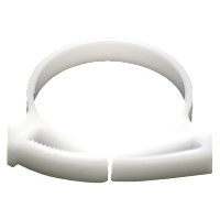 Bullard Resp SAR/PAPR Breathing Tube Clamps White 10 Pack (S18051 - Front)