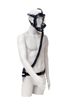 Bullard Resp SAR Free Air Pump Spectrum Full Face Assembly Cont Flow SPECCFS Small SPECBT 1/2" Ind Interchange (SPEC35S - Three Quarter)