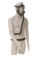 Bullard Resp SAR Comp Air Spectrum Full Face Assembly Adj Flow SPECCFML Medium/Large SPECBT 1/4" Ind Interchange (SPEC40L - Three Quarter)