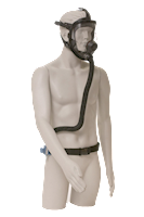 Bullard Resp SAR Comp Air Spectrum Full Face Assembly Adj Flow SPECCFS Small SPECBT 1/4" Ind Interchange (SPEC40S - Three Quarter)