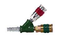 Bullard Resp Free-Air Pump QD Coupler 1/2" Ind Interchange Splitter (V24)