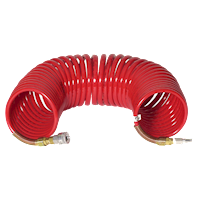 Bullard Resp SAR Air Supply Hose V5 3/8" ID Starter Schrader 25' Red (V52531 - Pro - Front)