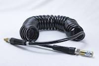 Bullard Resp SAR Air Supply Hose V5KF Kink Free 3/8" ID Starter Ind Interchange 25' Black (V5KF2530BLK - Front)