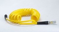 Bullard Resp SAR Air Supply Hose V5KF Kink Free 3/8" ID Starter Ind Interchange 25' Yellow (V5KF2530YLW - Front)