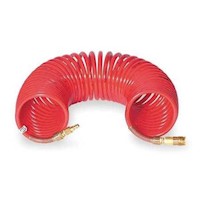 Bullard Resp SAR Air Supply Hose V5 3/8" ID Starter Snap-Tite 50' Red (v55032 - Front) - 2