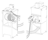 ZERO® 4-Gallon Tumble-Basket Blast Cabinet