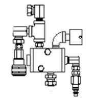 Pneumatic Control Valve Assembly with Fittings and Vent (Pre-assembled)