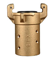 1-1/2 Inch (in) Size Brass Full Port Hose Coupling Fitting