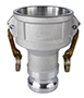 356T6 Aluminum DA (Reducer) Camlock Fitting