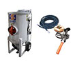 1.5 Cubic Feet (ft³) Vessel Volume Remote Package "B" Portable Blasting Equipment with 1 Inch (in) Piping and 3/4 Inch (in) Hose Size